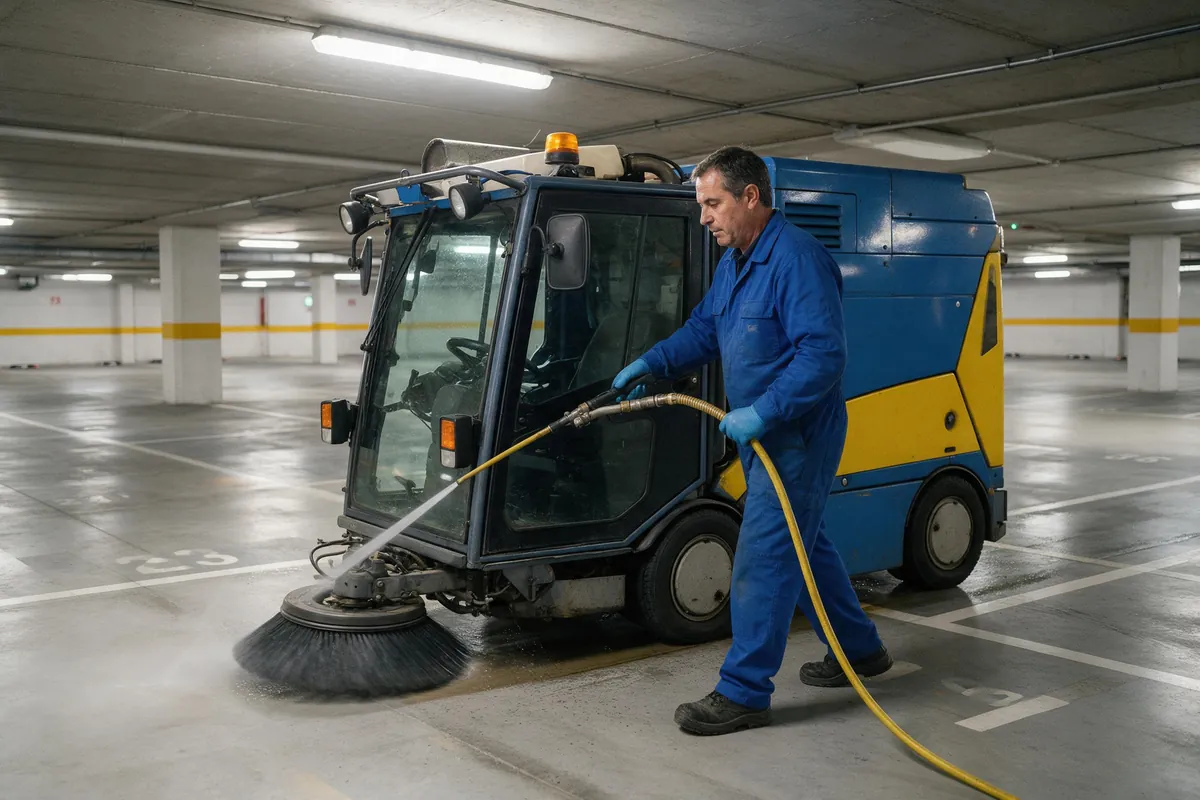 Limpieza de garajes y parkings en Paterna — Ferrandis Limpiezas